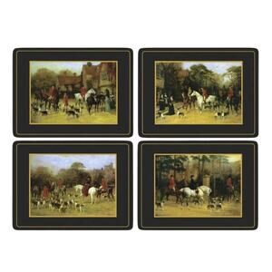 ViNTaGe Set of 4 Pimpernel Tally Ho Hunt Scene Placemats